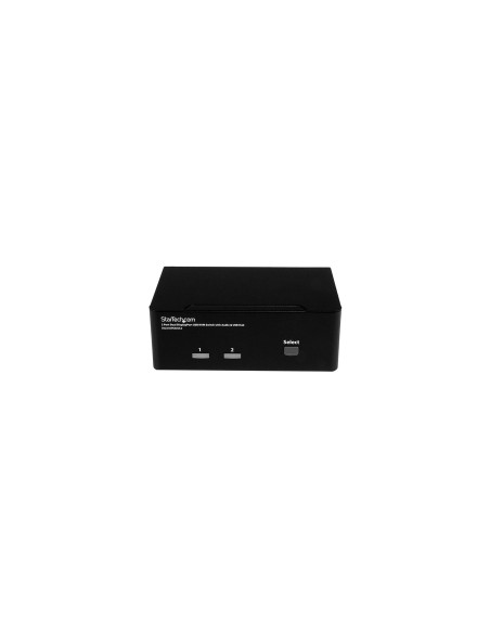 StarTech.com Switch Conmutador KVM de 2 Puertos DisplayPort - 4K 60Hz