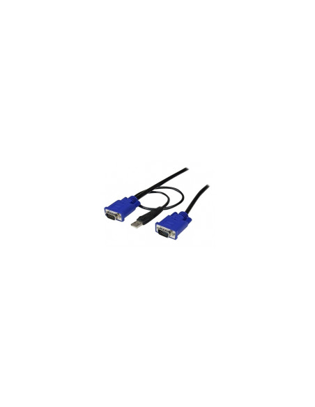 StarTech.com Cable KVM de 3m Ultra Delgado Todo en Uno VGA USB HD15 -