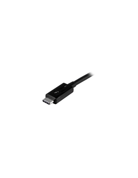 StarTech.com Cable de 0.5m Thunderbolt 3 USB-C 40Gbps - Negro