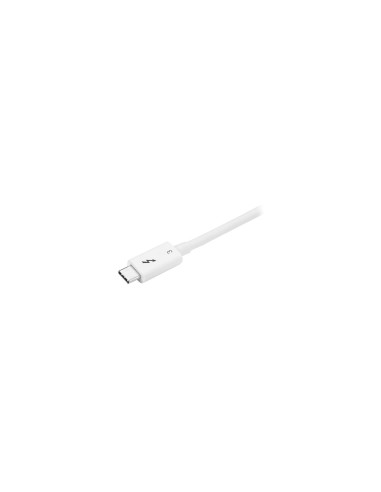 StarTech.com Cable de 0.5m Thunderbolt 3 Cable Compatible con USB-C y