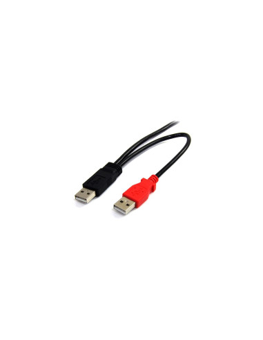 StarTech.com Cable de 1.8m USB 2.0 en Y para Discos Duros Externos -