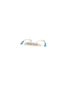 StarTech.com Cabezal Bracket de 4 puertos USB 2.0 con Conexión a