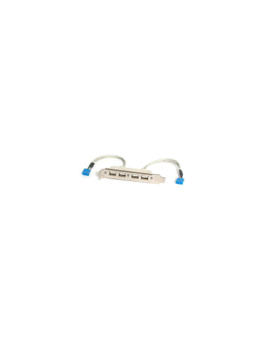 StarTech.com Cabezal Bracket de 4 puertos USB 2.0 con Conexión a