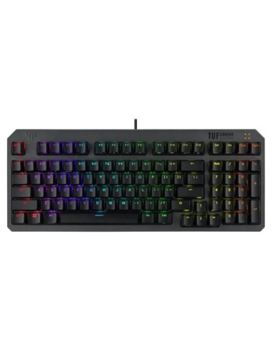 TECLADO ASUS TUF GAMING K3 GEN II RGB USB BLACK