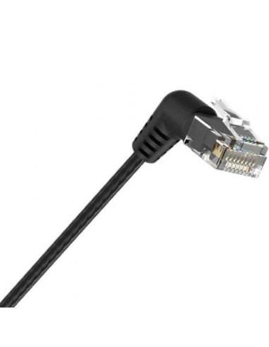 CABLE DE RED CAT6A UTP 1M VENTION ACODADO BLACK