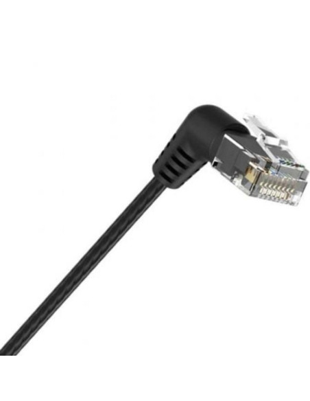 CABLE DE RED CAT6A UTP 1M VENTION ACODADO BLACK