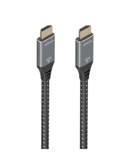 CABLE HDMI 2.1 8K AISENS HDMI/M - HDMI/M 5M TRENZADO BLACK/GREY