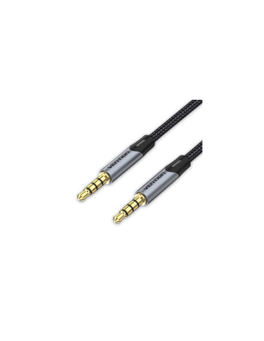 Vention Cable Estéreo BAQHH/ Jack 3.5 Macho - Jack 3.5 Macho/ 2m/ Gris