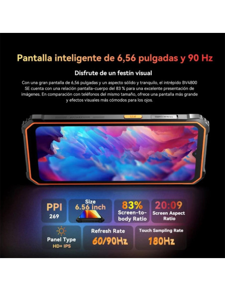 SMARTPHONE BLACKVIEW BV4800SE 4GB RAM + 8GB RAM 64GB ROM NEGRO