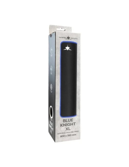 ALFOMBRILLA RATÓN WHITE SHARK BLACK KNIGHT XL NEGRA Y AZUL