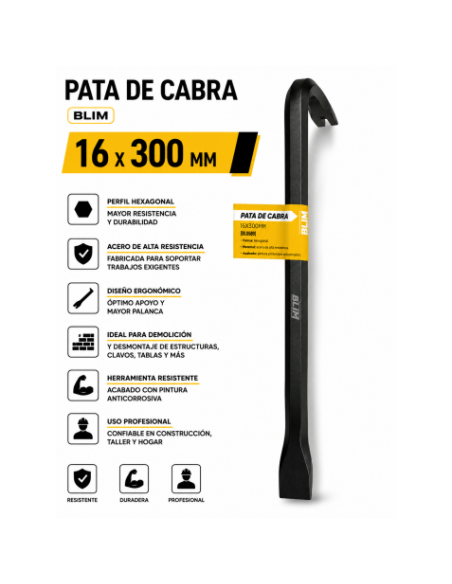 PATA DE CABRA 16X300MM BLIM