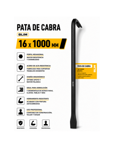 PATA DE CABRA 18X1000MM BLIM