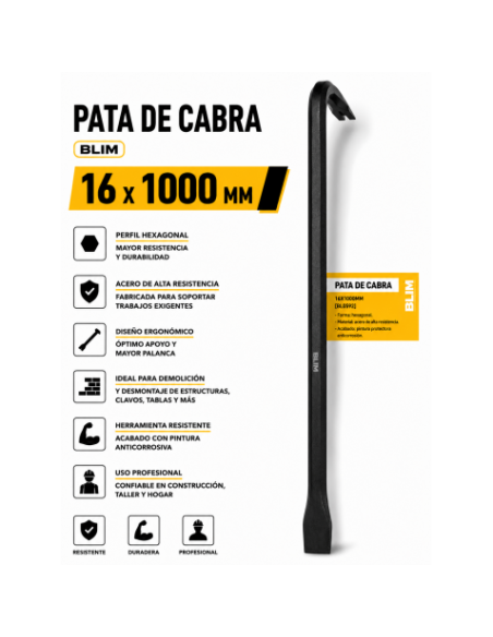 PATA DE CABRA 18X1000MM BLIM