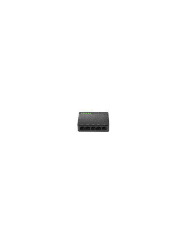 Lanberg DSP1-1005 switch No administrado Gigabit Ethernet (10/100/1000) Negro, Gris