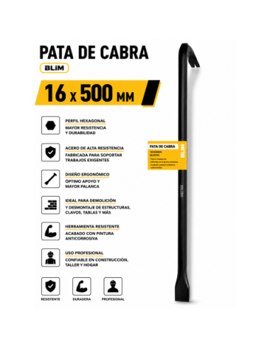 PATA DE CABRA 16X500MM BLIM