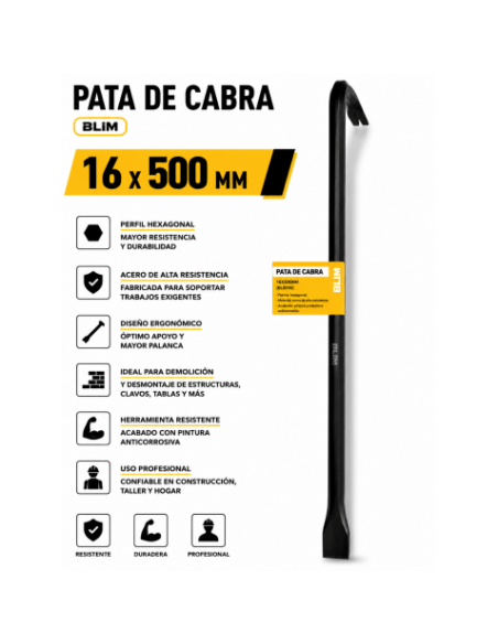 PATA DE CABRA 16X500MM BLIM