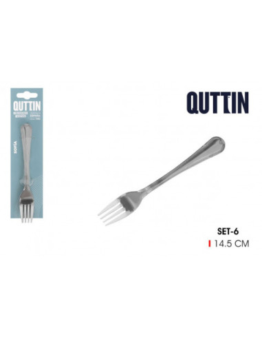 SET 6 TENEDORES POSTRE 1.5MM QUTTIN