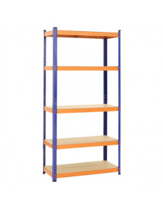 ESTANTERIA METALICA 5 BALDAS 180X80X40CM 100KGS BLIM