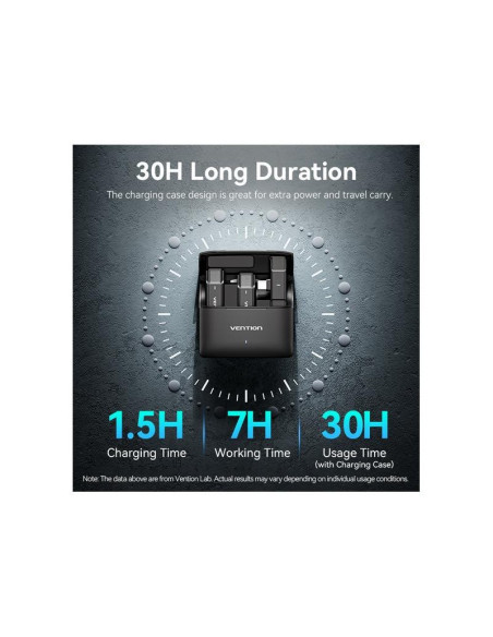 MICROFONO VENTION USB-C LAVALIER 2 MICROFONOS PINZA WIRELESS