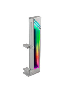 SOPORTE MARS GAMING PARA TARJETA DE VIDEO MAGNETICO RGB SILVER 2