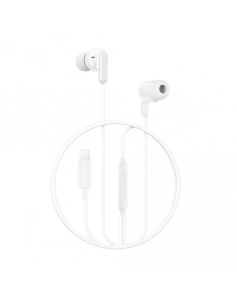 AURICULAR CON MICROFONO CON PUERTO LIGHTNING EP85 BLANCO XO