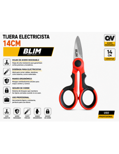 TIJERA ELECTRICISTA 14 CM BLIM