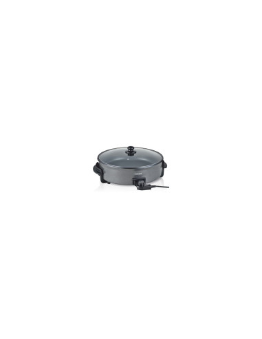 PAELLERA ELÍ‰CTRICA HAEGER GOURMET 42 1500W ANTI-ADHERENTE TAPA VIDRIO CON RESPIRADOR GR-042.011A