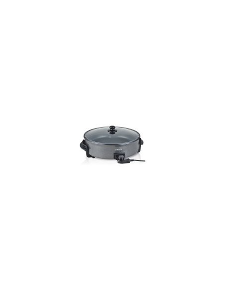 PAELLERA ELÍ‰CTRICA HAEGER GOURMET 42 1500W ANTI-ADHERENTE TAPA VIDRIO CON RESPIRADOR GR-042.011A
