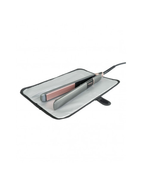 PLANCHA DE PELO CON PLACAS CERÁMICAS FLOTANTES Y FUNDA TÉRMICA JOCCA