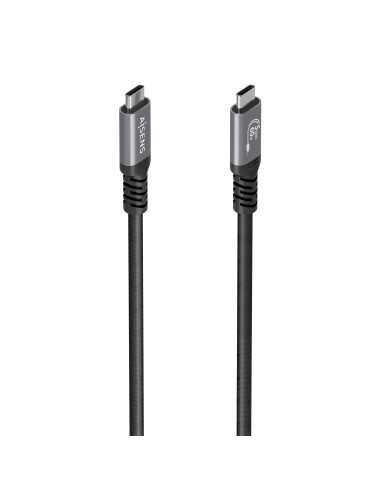 AISENS Cable USB 3.2 Gen1 Aluminio 5Gbps 4K@60Hz 3A 60W E-Mark, Tipo