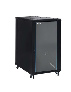 Phasak Armario Rack PRO 19" 22U 600 x 600 negro con ventilación - PHO 6622