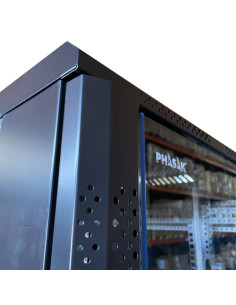 Phasak Armario Rack PRO 19" 22U 600 x 600 negro con ventilación - PHO 6622 2