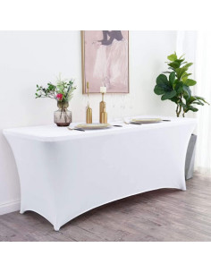 FUNDA PARA MESA DE RESINA 240X74X74CM BLANCA SUNGARDEN 2