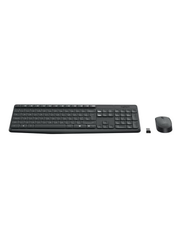 TECLADO + RATON LOGITECH MK235 WIRELESS BLACK