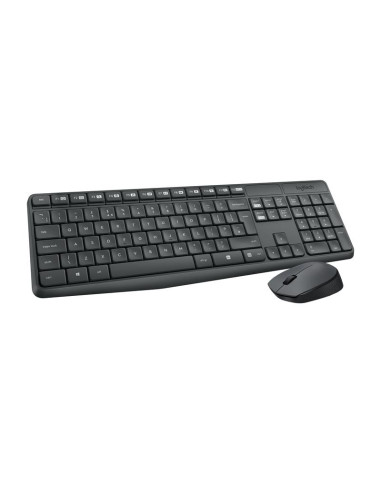 TECLADO + RATON LOGITECH MK235 WIRELESS BLACK