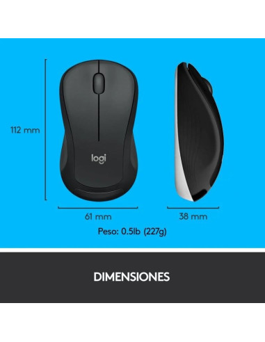 TECLADO + RATON LOGITECH MK540 WIRELESS BLACK