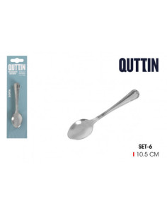 PACK 6 CUCHARAS CAFE 10.5CM SOFIA QUTTIN