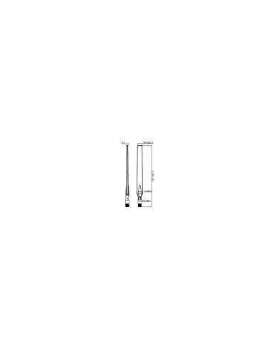 DeLOCK 88899 antena para red Antena omnidireccional RP-SMA 7 dBi