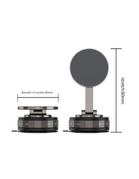 SOPORTE COCHE POR VACIO MAGNETICO COMPACTO C176 XO