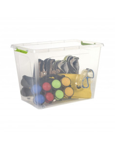 CAJA ORGANIZADORA CON TAPA, RUEDAS Y CIERRES 585X390X410MM ARTPLAST 2