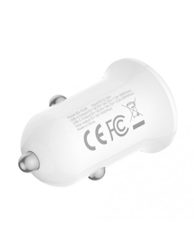 CARGADOR COCHE 2USB 30W BLANCO XO