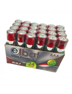 PACK 24 PCS PILAS ALCALINAS LR03/AAA ELBAT 2