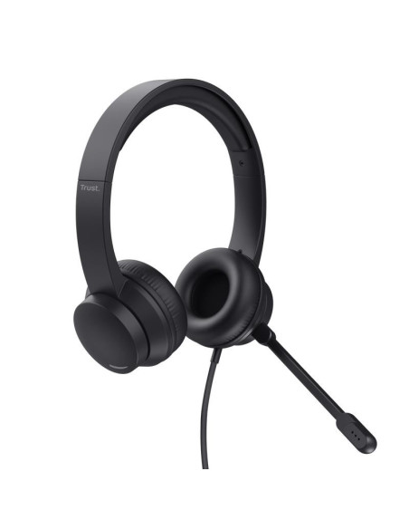 AURICULARES + MICROFONO TRUST AYDA HEADSET PC USB BLACK