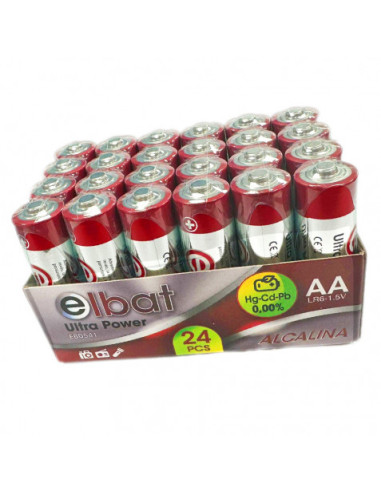 PACK 24 PCS PILAS ALCALINAS LR6/AA ELBAT