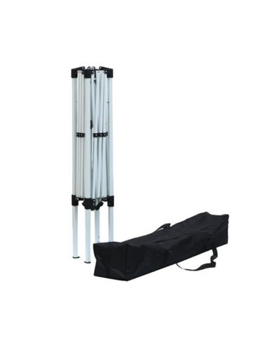 CARPA PLEGABLE ACERO 3X3 METROS GRIS SUNGARDEN