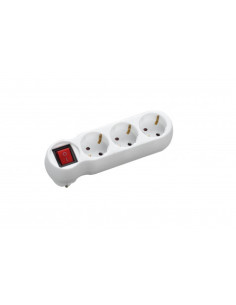 BASE MULTIPLE 3 TOMAS CON INTERRUPTOR ELBAT