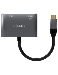 ADAPTADOR AISENS USB-C - HDMI/H VGA/H 15CM GREY 2