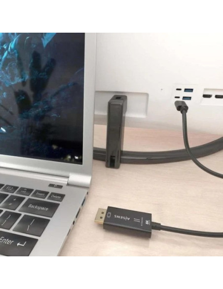 CABLE CONVERSOR AISENS USB-C M A DISPLAYPORT-M 1.8M BLACK