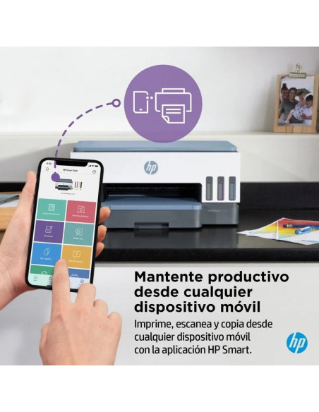 IMPRESORA HP SMART TANK MULTIFUNCION 7006 COLOR WIFI DUPLEX WHITE/BLUE