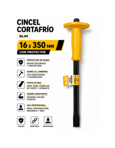 CINCEL CORTAFRÍO PLANO 16X350MM CON PROTECTOR BLIM